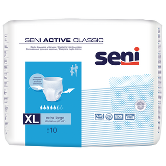 Seni Active Classic, majtki chłonne, Extra Large, 120-160 cm, 10 sztuk - zdjęcie produktu