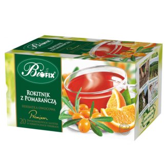 Bi Fix, Premium, Rokitnik z pomarańczą, herbata owocowa, 20 saszetek - zdjęcie produktu