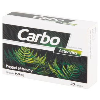 Carbo Activ Vita, 20 kapsułek - zdjęcie produktu