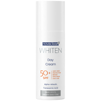 Novaclear Whiten, krem redukujący przebarwienia na dzień z kwasem traneksamowym, SPF 50+, 50 ml - zdjęcie produktu