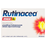 Rutinacea Max D3, 60 tabletek USZKODZONE OPAKOWANIE - miniaturka zdjęcia produktu