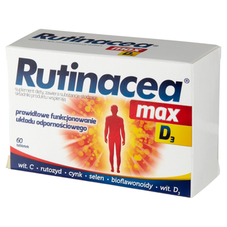 Rutinacea Max D3, 60 tabletek - zdjęcie produktu