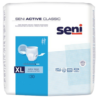 Seni Active Classic, pieluchomajtki, Extra Large, 30 sztuk - zdjęcie produktu