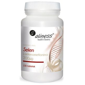 Aliness Selen L-selenometionina 200 µg, 100 tabletek - zdjęcie produktu