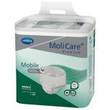 MoliCare Premium Mobile, pieluchomajtki, rozmiar L, 100-150 cm, 5 kropli, 14 sztuk - miniaturka zdjęcia produktu