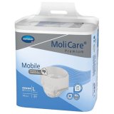 MoliCare Premium Mobile, pieluchomajtki, rozmiar L, 100-150 cm, 6 kropli, 14 sztuk - miniaturka zdjęcia produktu