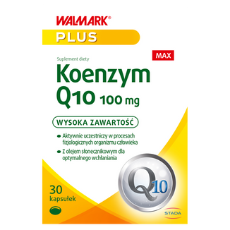 Walmark Koenzym Q-10 Max 100 mg, 30 kapsułek USZKODZONE OPAKOWANIE - zdjęcie produktu