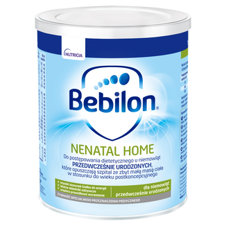 Bebilon Nenatal Home, dla niemowląt przedwcześnie urodzonych, 400 g - zdjęcie produktu
