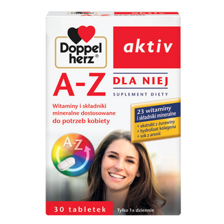 Doppelherz aktiv A-Z Dla Niej, 30 tabletek USZKODZONE OPAKOWANIE - zdjęcie produktu