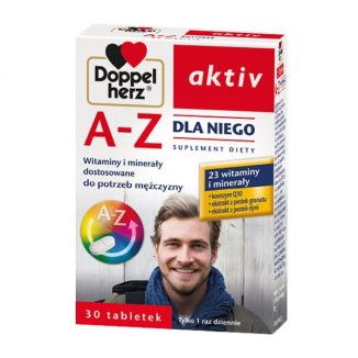 Doppelherz Aktiv, A-Z Dla Niego, 30 tabletek - zdjęcie produktu