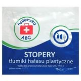 Apteczka ABC, stopery, tłumiki hałasu plastyczne, 1 para - miniaturka zdjęcia produktu