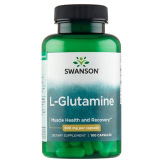 Swanson L-Glutamine, L-glutamina 500 mg, 100 kapsułek - zdjęcie produktu