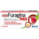 NeoFuragina Max 100 mg, 25 tabletek USZKODZONE OPAKOWANIE - miniaturka zdjęcia produktu