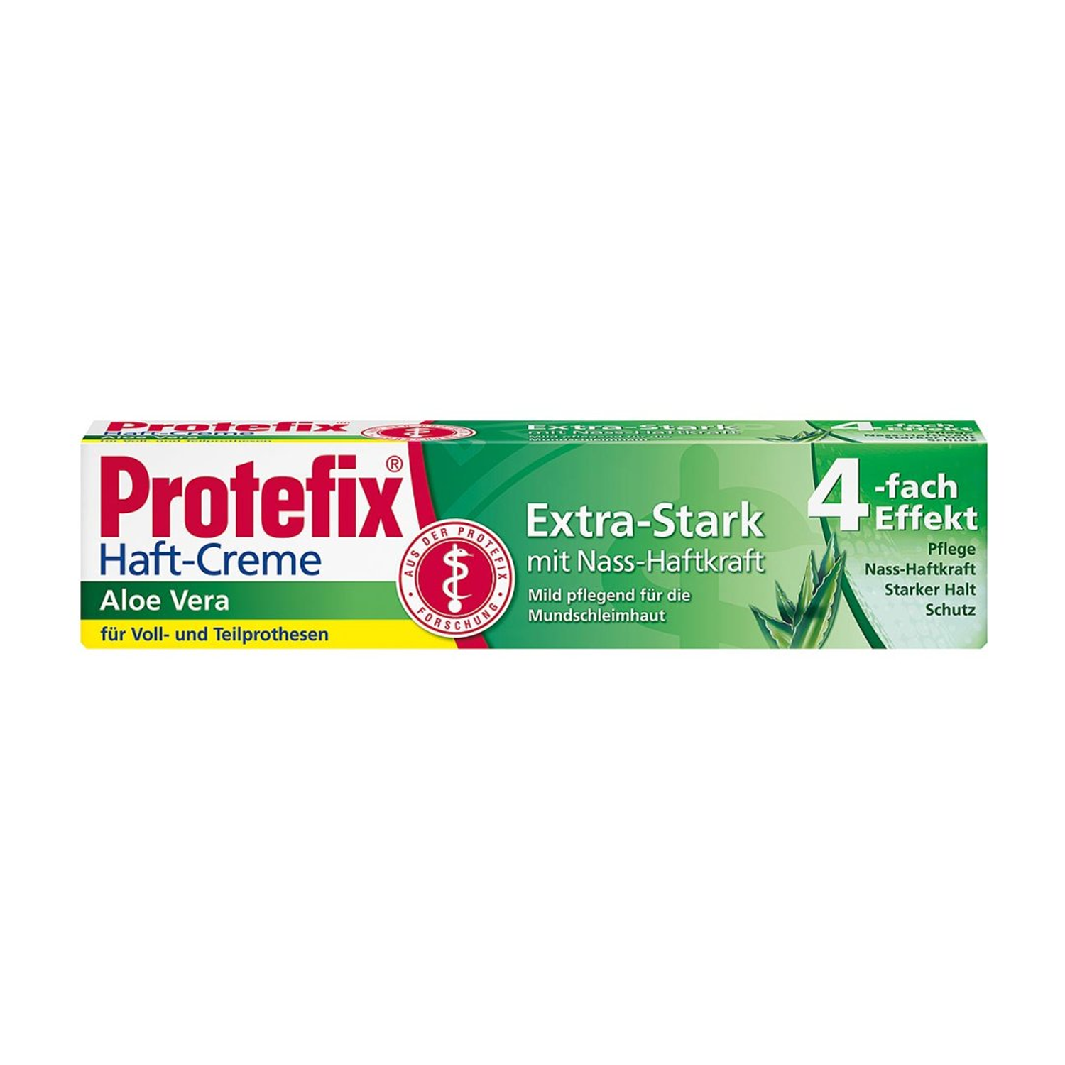 Protefix Protefix, krem mocujący do protez zębowych, z aloesem, ekstra mocny, 4 x efekt, 47 g — Składniki i ocena