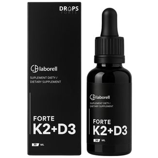 Laborell Witamina K2 + D3 Forte, krople, 30 ml USZKODZONE OPAKOWANIE - zdjęcie produktu