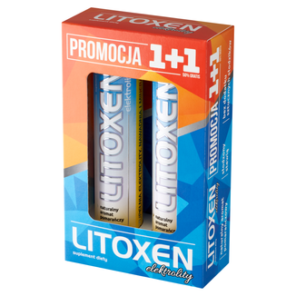 Litoxen Elektrolity, smak pomarańczowy, 2 x 20 tabletek musujących USZKODZONE OPAKOWANIE - zdjęcie produktu