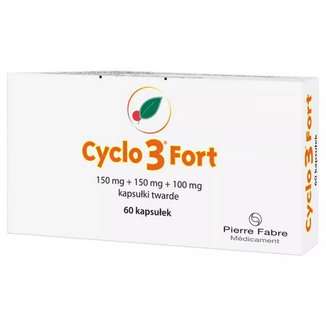 Cyclo 3 Fort 150 mg + 150 mg + 100 mg, 60 kapsułek - zdjęcie produktu