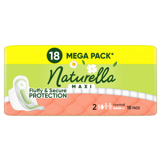 Naturella Classic, podpaski ze skrzydełkami, rumianek, Normal, 18 sztuk - zdjęcie produktu