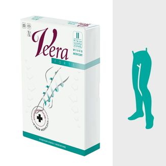Veera Forte, rajstopy uciskowe długie, II klasa ucisku, zamknięte palce, rozmiar 4, karmel - zdjęcie produktu