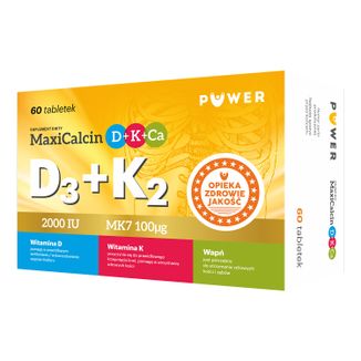Maxicalcin D+K+Ca, 60 tabletek - zdjęcie produktu