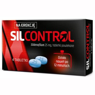 Silcontrol 25 mg, 4 tabletki powlekane - zdjęcie produktu