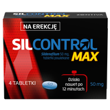 Silcontrol Max 50 mg, 4 tabletki powlekane - miniaturka zdjęcia produktu