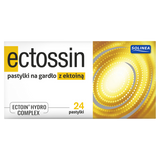 Ectossin, pastylki na gardło z ektoiną, 24 sztuki - miniaturka zdjęcia produktu