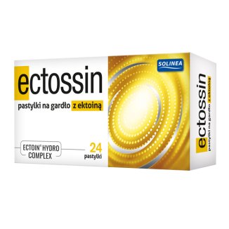 Ectossin, pastylki na gardło z ektoiną, 24 sztuki - zdjęcie produktu