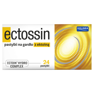 Ectossin, pastylki na gardło z ektoiną, 24 sztuki - zdjęcie produktu