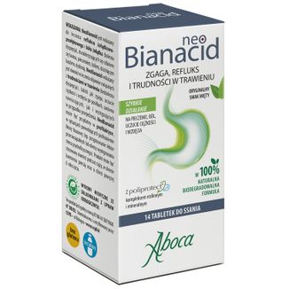NeoBianacid Nadkwaśność i Refluks, 14 tabletek do ssania - zdjęcie produktu