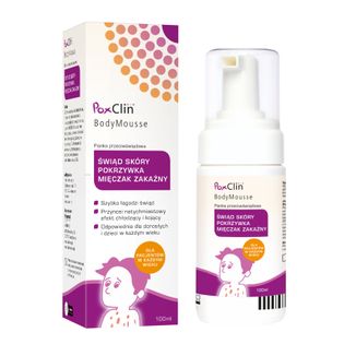 PoxClin BodyMousse, pianka przeciwświądowa, 100 ml KRÓTKA DATA - zdjęcie produktu