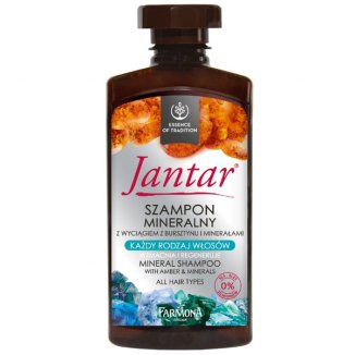 Farmona Jantar, szampon mineralny z wyciągiem z bursztynu i minerałami, 330 ml - zdjęcie produktu