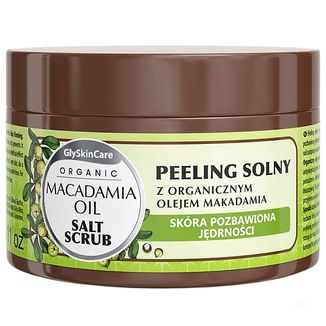 GlySkinCare Organic, peeling solny z olejem makadamia, 400 g - zdjęcie produktu
