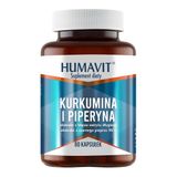 Humavit Kurkumina i Piperyna, 60 kapsułek - miniaturka zdjęcia produktu