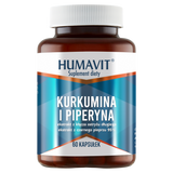 Humavit Kurkumina i Piperyna, 60 kapsułek Humavit Kurkumina i Piperyna, 60 kapsułek - miniaturka zdjęcia produktu