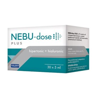 Nebu-Dose Plus, 3% roztwór do nebulizacji z kwasem hialuronowym, 5 ml x 30 ampułek USZKODZONE OPAKOWANIE - zdjęcie produktu