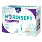 Nordisept Porost Islandzki z Witaminą C, smak czarnej porzeczki, 32 pastylki do ssania KRÓTKA DATA - miniaturka zdjęcia produktu