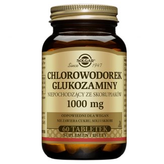 Solgar Chlorowodorek glukozaminy, 60 tabletek - zdjęcie produktu