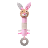BabyOno, zabawka piszcząca z gryzakiem, Bunny Julia, od 6 miesiąca, 1 sztuka - miniaturka zdjęcia produktu