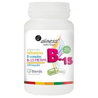 Aliness Witamina B Complex B-15 Methyl, 100 kapsułek vege - zdjęcie produktu