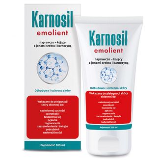 Karnosil Emolient naprawczo-kojący z jonami srebra i karnozyną, 200 ml USZKODZONE OPAKOWANIE - zdjęcie produktu