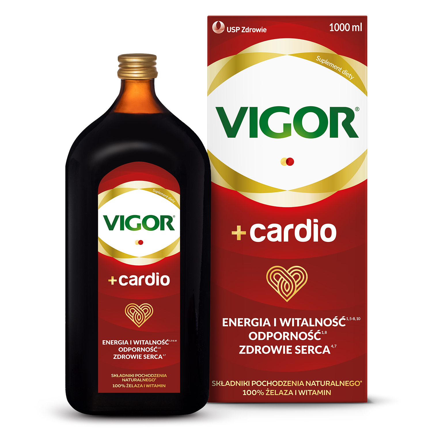 Vigor Vigor+ Cardio, tonik bezalkoholowy, 1000 ml