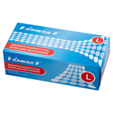 Doman, rękawice nitrylowe, niejałowe, bezpudrowe, niebieskie, rozmiar L, 100 sztuk - miniaturka zdjęcia produktu