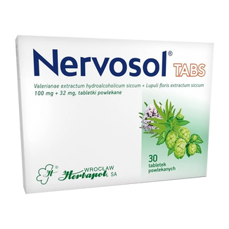 Nervosol Tabs 100 mg + 32 mg, 30 tabletek USZKODZONE OPAKOWANIE - zdjęcie produktu