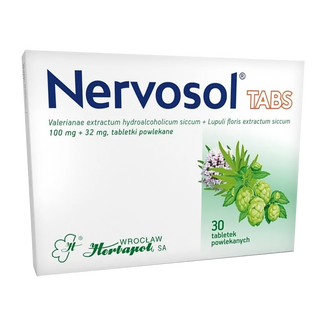 Nervosol Tabs 100 mg + 32 mg, 30 tabletek - zdjęcie produktu