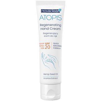 Novaclear Atopis, krem do rąk z organicznym olejem konopnym, SPF 20, 50 ml - zdjęcie produktu