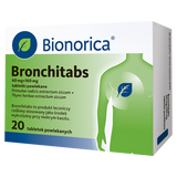 Bronchitabs 60 mg + 160 mg, 20 tabletek KRÓTKA DATA - miniaturka zdjęcia produktu