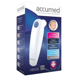 Accumed HB500 termometr bezdotykowy na podczerwień - 2 Accumed HB500 termometr bezdotykowy na podczerwień - 2 - zdjęcie produktu