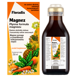 Floradix Magnez, tonik, 250 ml - zdjęcie produktu