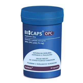 ForMeds Bicaps OPC Ekstrakt z Pestek Winogron, 60 kapsułek - zdjęcie produktu